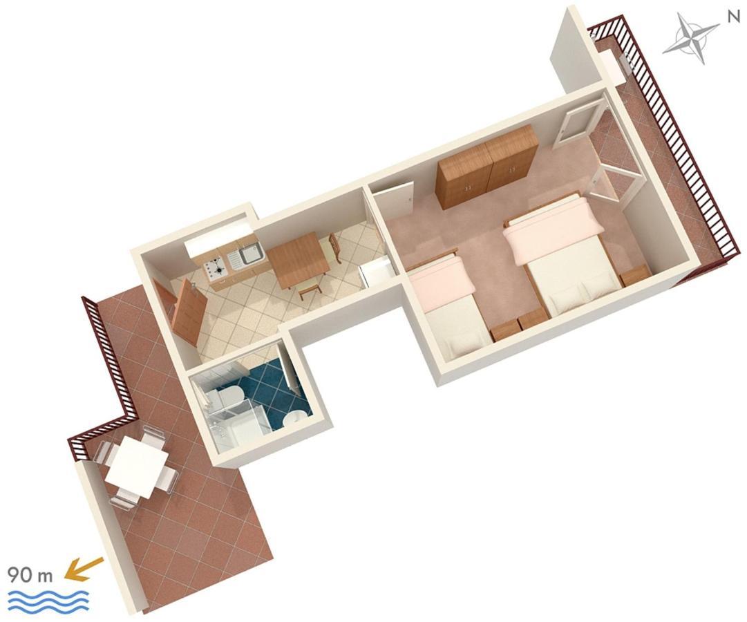 Apartments By The Sea Podaca, Makarska - 2783 외부 사진
